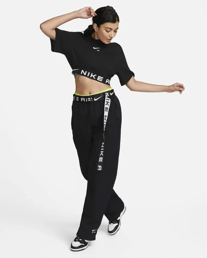 Tops And TShirts Women Nike Air Blackwhite