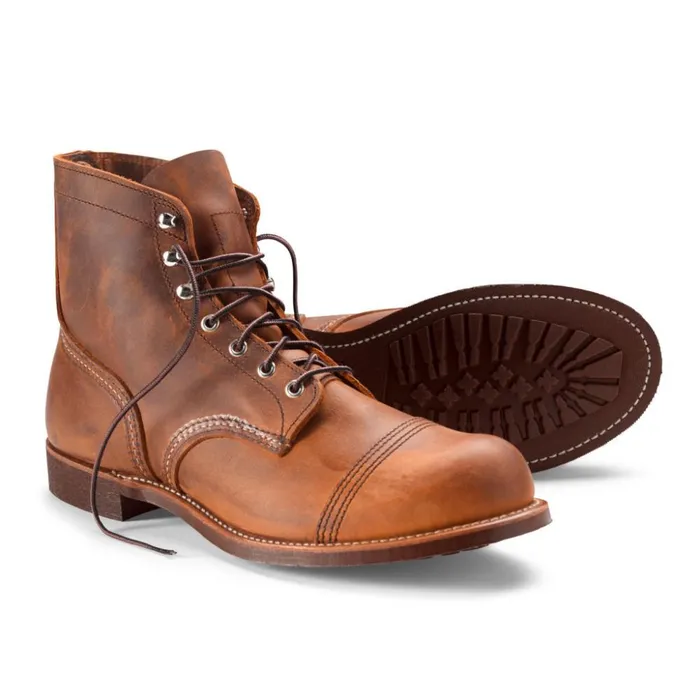 Travel Men Orvis Red Wing Iron Ranger Copper Rough and Tough Boots Copper