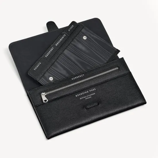 Travel Wallet With Removable Inserts Black Saffiano WomenMen Aspinal Of London Travel Wallets Travel Wallet With Removable Inserts Black Saffiano WomenMen Aspinal Of London Travel Wallets