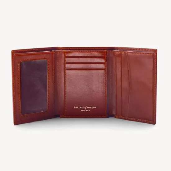Trifold Wallet Smooth Cognac Men Aspinal Of London Trifold Wallets