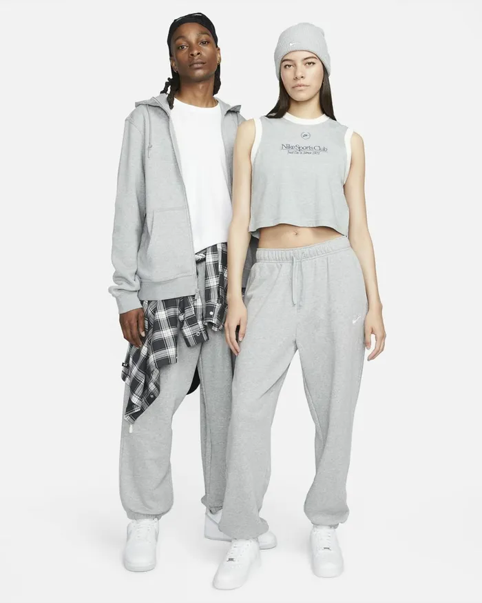 Trousers Women Nike Sportswear Club Fleece Dark Grey Heatherwhite