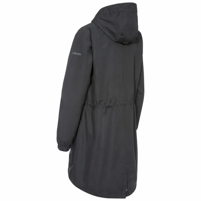 Tweak Long Length Waterproof Jacket Black Women Trespass Casual Jackets