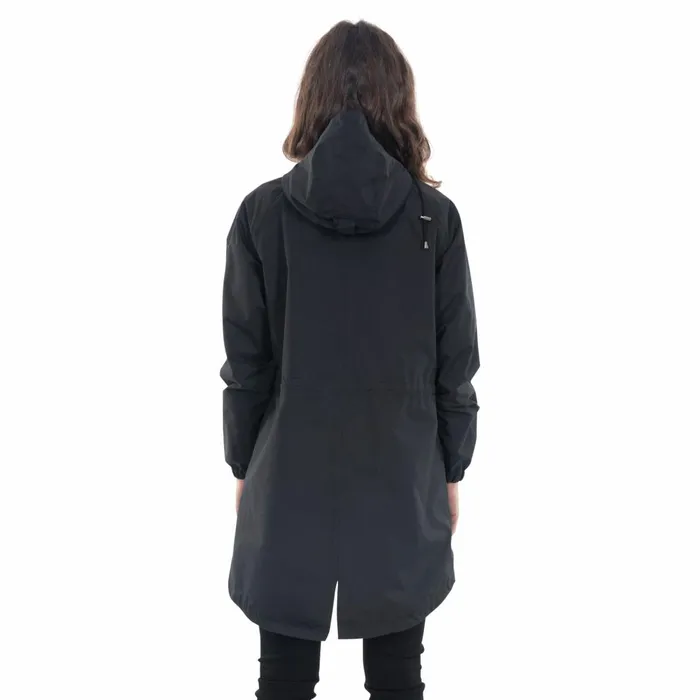 Tweak Long Length Waterproof Jacket Black Women Trespass Casual Jackets