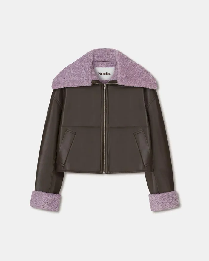 Verona Shiitake Women Nanushka Jackets and Blazers Verona Shiitake Women Nanushka Jackets and Blazers