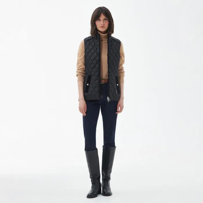 Vests Women Orvis Barbour Poppy Gilet Black