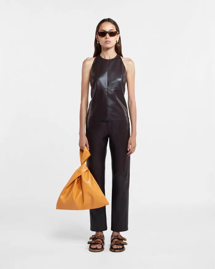 Vinni Coffee Ground Women Nanushka Pants Vinni Coffee Ground Women Nanushka Pants