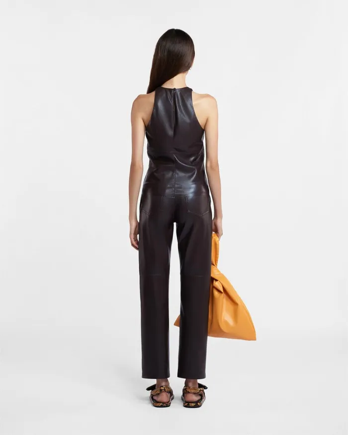 Vinni Coffee Ground Women Nanushka Pants Vinni Coffee Ground Women Nanushka Pants
