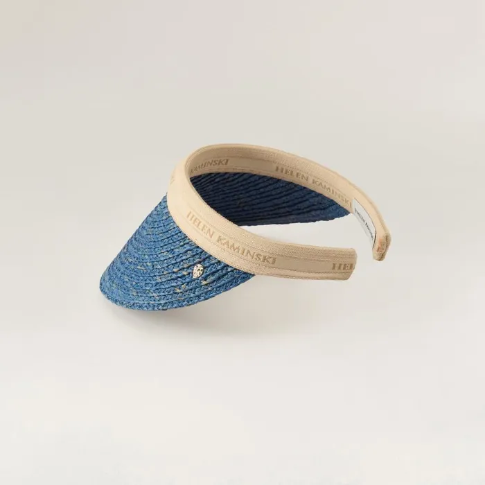 Visors Hats Helen Kaminski Bianca Sapphire Natural Logo