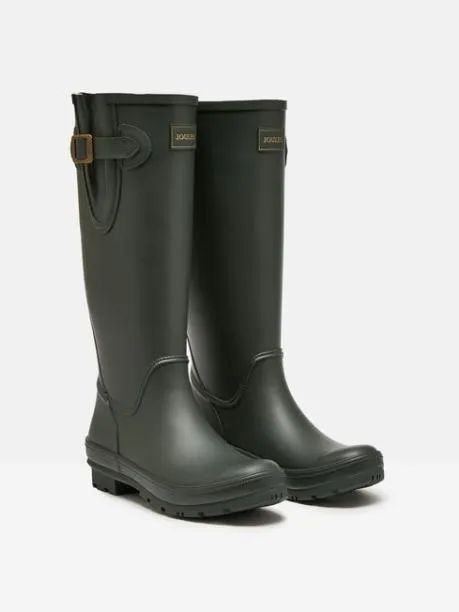Wellies Women Joules Green Adjustable Tall Wellies