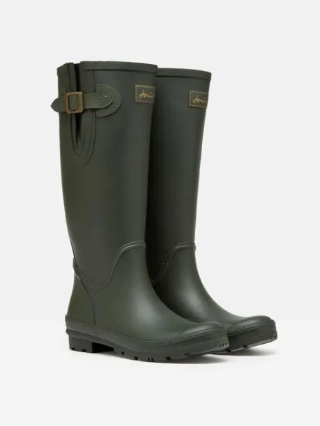 Wellies Women Joules Green Adjustable Tall Wellies