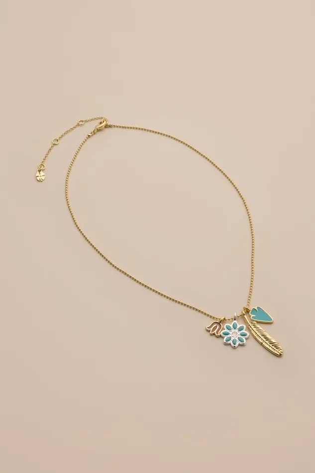 Western Charm Necklace Two Tone Women Lucky Brand Jewelry