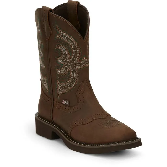 Western Women Justin Boots Inji II Brown
