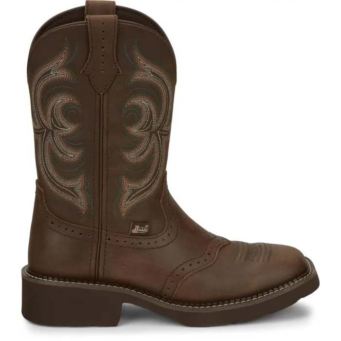 Western Women Justin Boots Inji II Brown