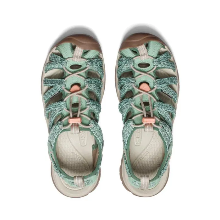 Whisper Granite GreenPeach Parfait Closed Toe Sandal Women KEEN Sandals Whisper Granite GreenPeach Parfait Closed Toe Sandal Women KEEN Sandals