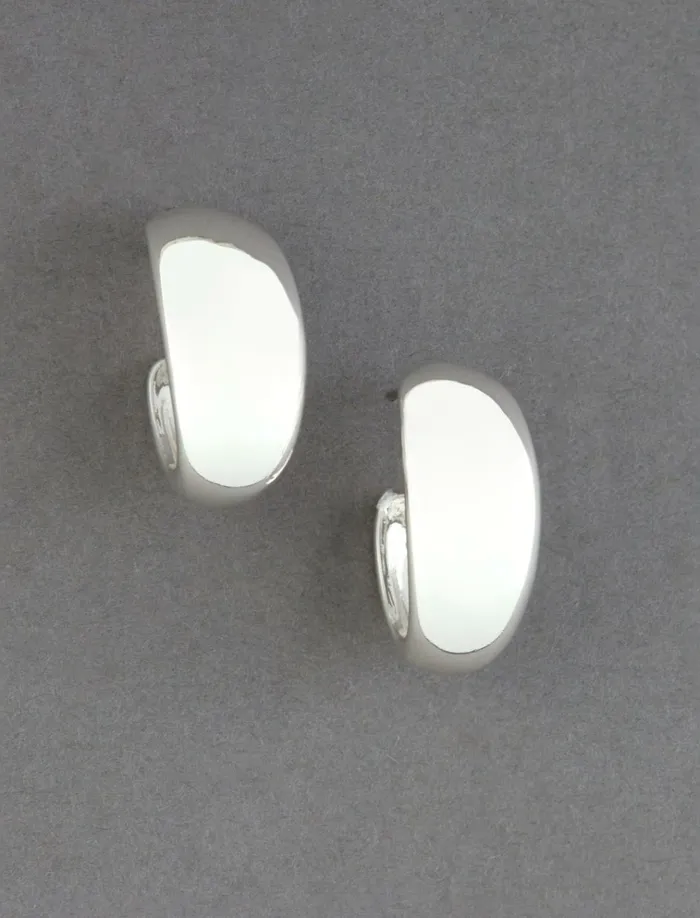 Wide Hoop Earring Silver Women Lucky Brand Jewelry