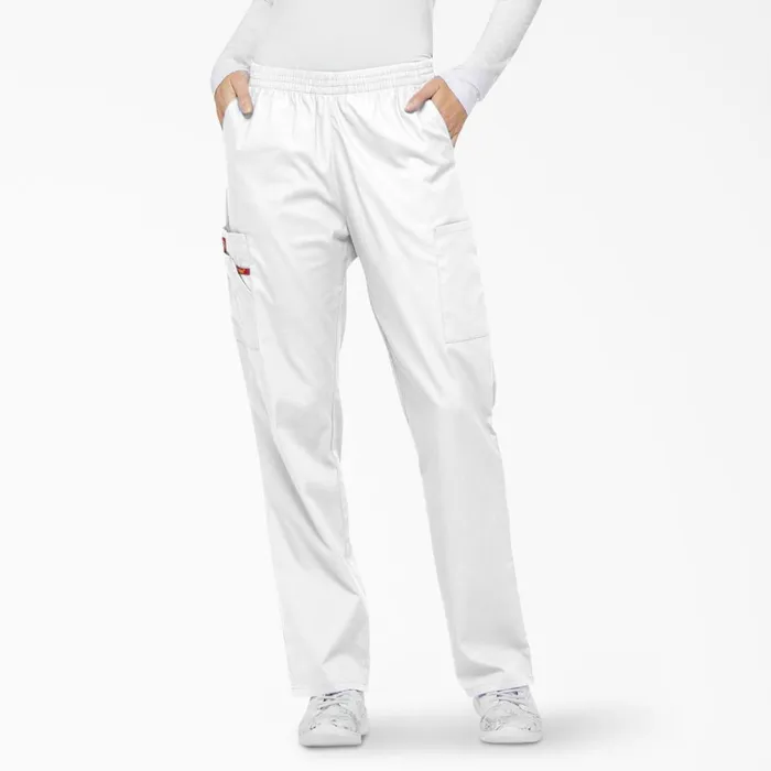 Women039s EDS Signature Tapered Leg Cargo Scrub Pants White White dwh Women Dickies Scrubs Women039s EDS Signature Tapered Leg Cargo Scrub Pants White White dwh Women Dickies Scrubs