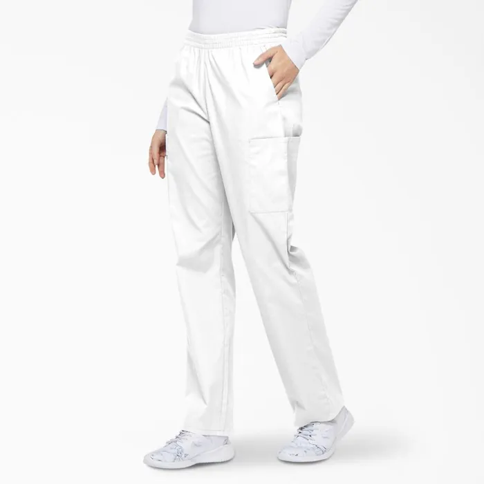 Women039s EDS Signature Tapered Leg Cargo Scrub Pants White White dwh Women Dickies Scrubs Women039s EDS Signature Tapered Leg Cargo Scrub Pants White White dwh Women Dickies Scrubs