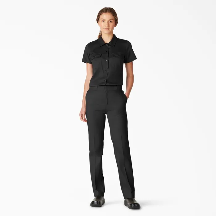 Women039s FLEX Original Fit Work Pants Black Black bk Women Dickies Work Pants Women039s FLEX Original Fit Work Pants Black Black bk Women Dickies Work Pants