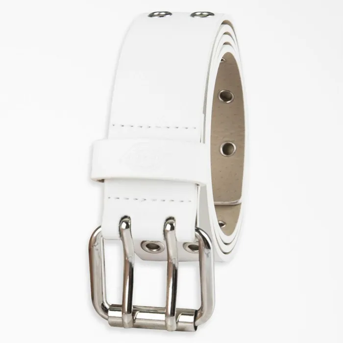 Women039s Leather Double Grommet Belt White White wh Women Dickies Belts Women039s Leather Double Grommet Belt White White wh Women Dickies Belts