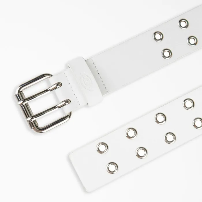 Women039s Leather Double Grommet Belt White White wh Women Dickies Belts Women039s Leather Double Grommet Belt White White wh Women Dickies Belts