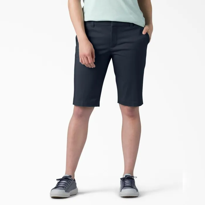 Women039s Perfect Shape Straight Fit Bermuda Shorts 11034 Rinsed Navy Rinsed Navy rnv Women Dickies Work Shorts Women039s Perfect Shape Straight Fit Bermuda Shorts 11034 Rinsed Navy Rinsed Navy rnv Women Dickies Work Shorts