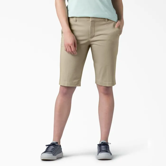 Women039s Perfect Shape Straight Fit Bermuda Shorts 11034 Rinsed Oxford Stone Rinsed Oxford Stone rdg2 Women Dickies Work Shorts Women039s Perfect Shape Straight Fit Bermuda Shorts 11034 Rinsed Oxford Stone Rinsed Oxford Stone rdg2 Women Dickies Work Shorts