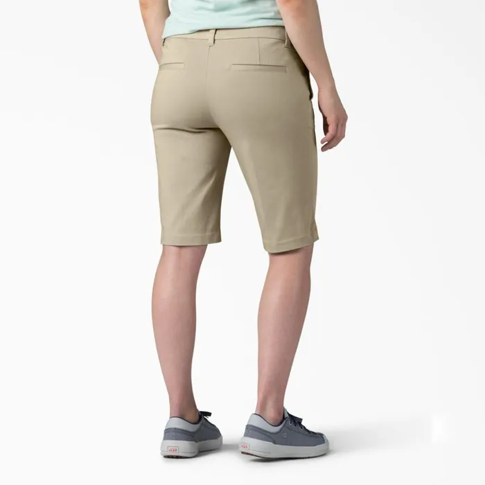 Women039s Perfect Shape Straight Fit Bermuda Shorts 11034 Rinsed Oxford Stone Rinsed Oxford Stone rdg2 Women Dickies Work Shorts