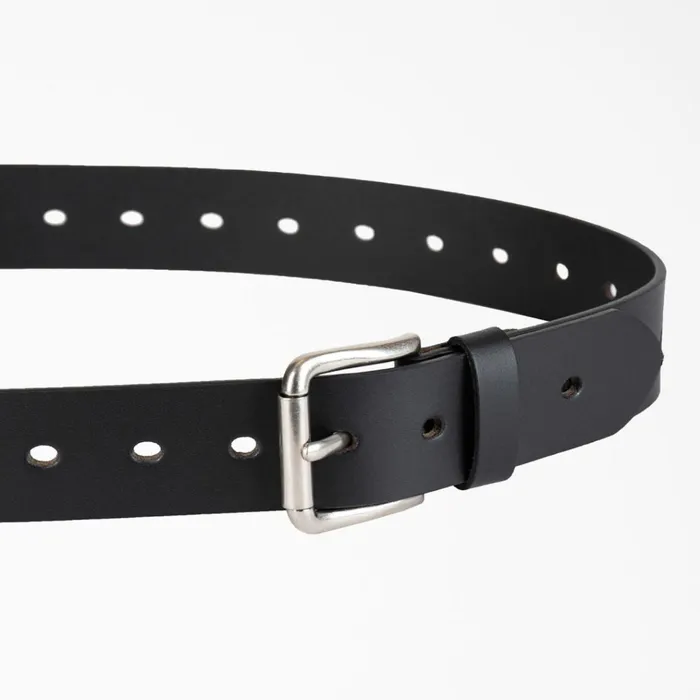 Women039s Perforated Leather Belt Black Black bk Women Dickies Belts Women039s Perforated Leather Belt Black Black bk Women Dickies Belts