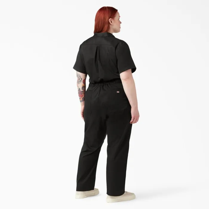 Women039s Plus FLEX Cooling TempiQ Short Sleeve Coveralls Black Black bk Women Dickies Painters Women039s Plus FLEX Cooling TempiQ Short Sleeve Coveralls Black Black bk Women Dickies Painters