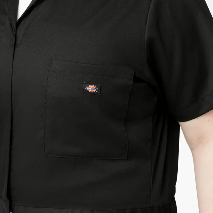 Women039s Plus FLEX Cooling TempiQ Short Sleeve Coveralls Black Black bk Women Dickies Painters Women039s Plus FLEX Cooling TempiQ Short Sleeve Coveralls Black Black bk Women Dickies Painters