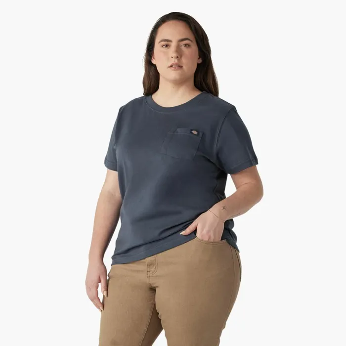 Women039s Plus Heavyweight Short Sleeve Pocket TShirt Airforce Blue Airforce Blue af Women Dickies TShirts Women039s Plus Heavyweight Short Sleeve Pocket TShirt Airforce Blue Airforce Blue af Women Dickies TShirts