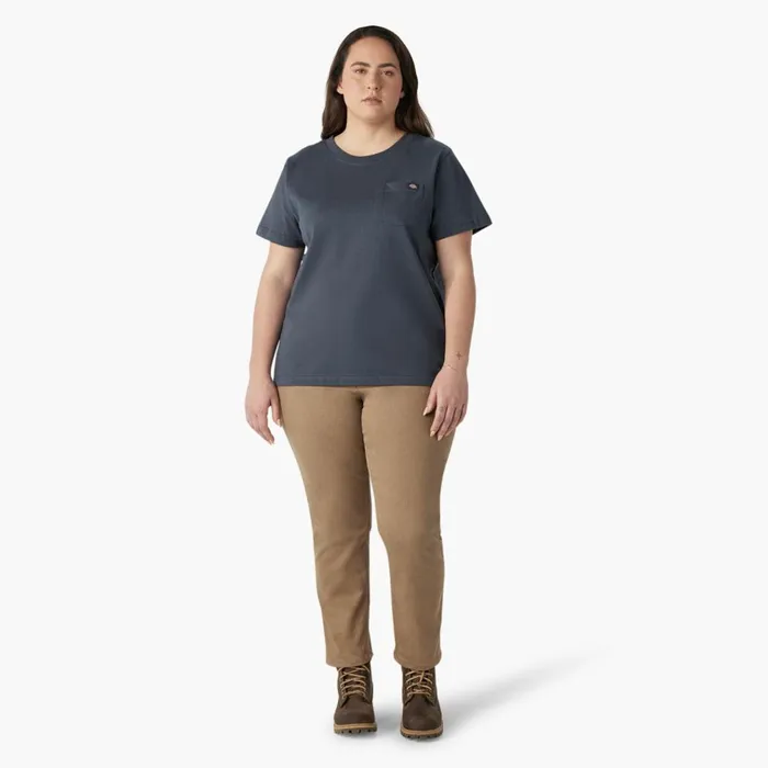 Women039s Plus Heavyweight Short Sleeve Pocket TShirt Airforce Blue Airforce Blue af Women Dickies TShirts Women039s Plus Heavyweight Short Sleeve Pocket TShirt Airforce Blue Airforce Blue af Women Dickies TShirts
