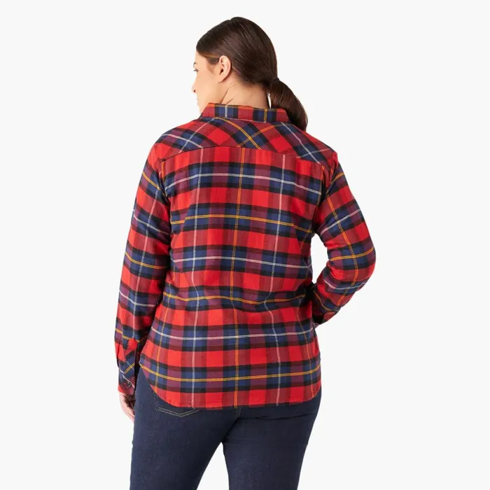 Women039s Plus Long Sleeve Plaid Flannel Shirt English Red Tartan English Red Tartan a1d Women Dickies Button Up Women039s Plus Long Sleeve Plaid Flannel Shirt English Red Tartan English Red Tartan a1d Women Dickies Button Up