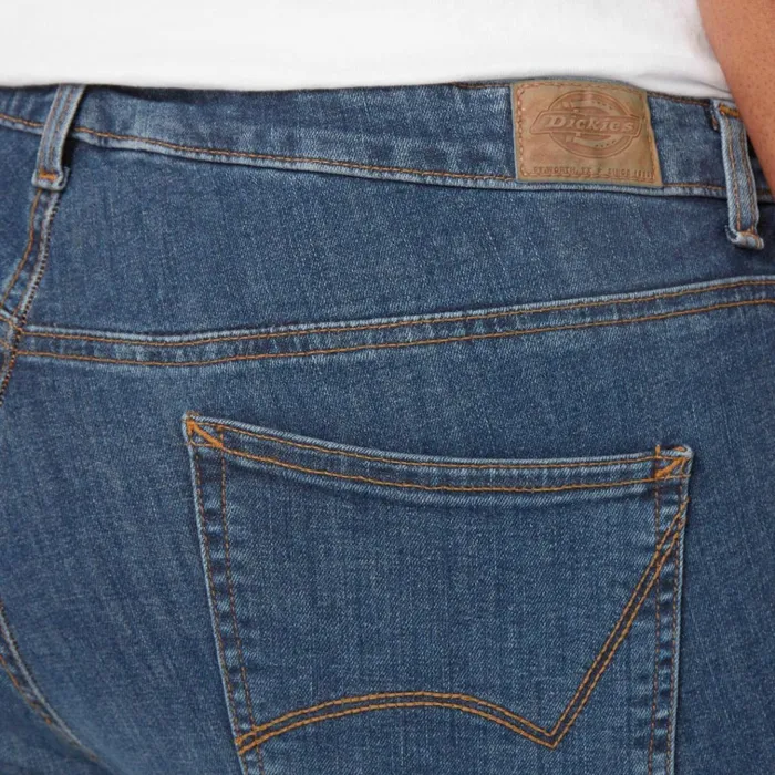 Women039s Plus Perfect Shape Straight Fit Jeans Stonewashed Indigo Blue Stonewashed Indigo Blue snb Women Dickies Jeans