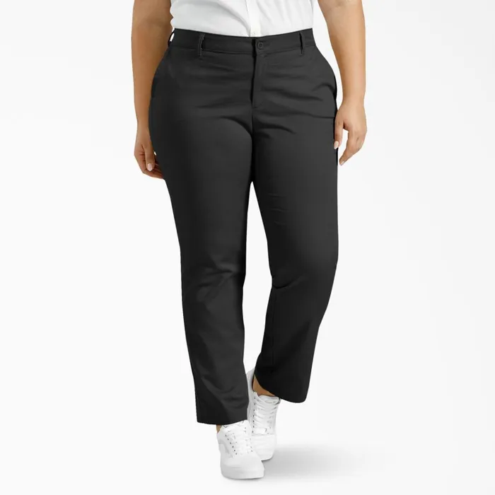 Women039s Plus Straight Fit Pants Rinsed Black Rinsed Black rbk Women Dickies Pants Women039s Plus Straight Fit Pants Rinsed Black Rinsed Black rbk Women Dickies Pants