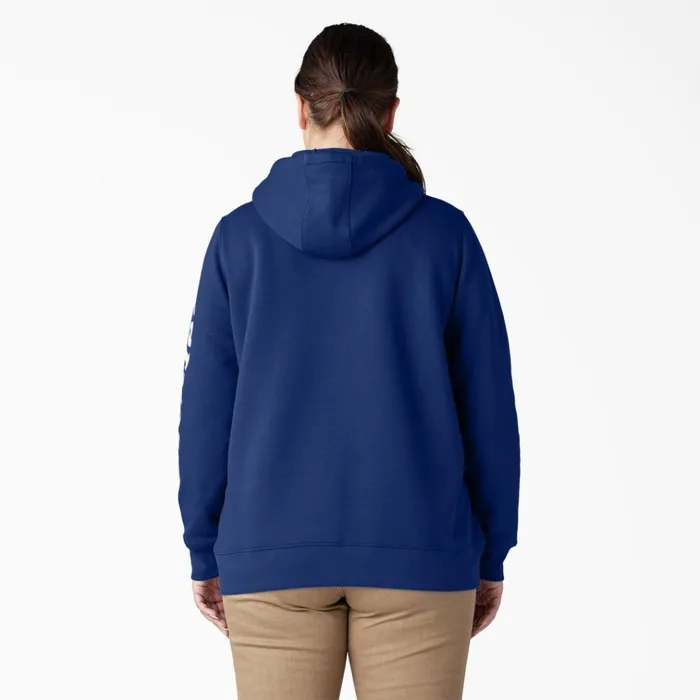 Women039s Plus Water Repellent Sleeve Logo Hoodie Surf Blue Surf Blue fl Women Dickies Hoodies and Sweatshirts Women039s Plus Water Repellent Sleeve Logo Hoodie Surf Blue Surf Blue fl Women Dickies Hoodies and Sweatshirts