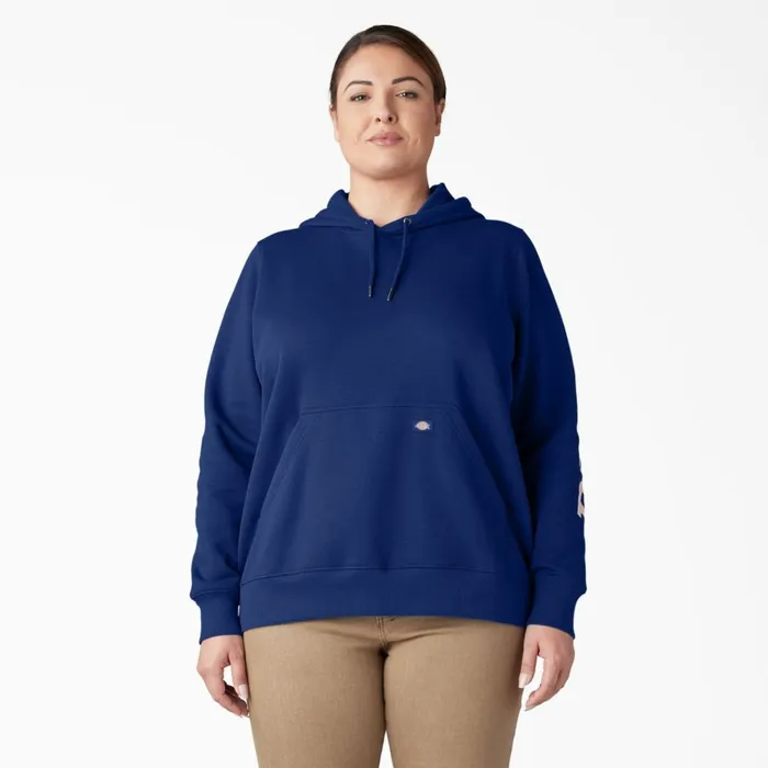 Women039s Plus Water Repellent Sleeve Logo Hoodie Surf Blue Surf Blue fl Women Dickies Hoodies and Sweatshirts Women039s Plus Water Repellent Sleeve Logo Hoodie Surf Blue Surf Blue fl Women Dickies Hoodies and Sweatshirts