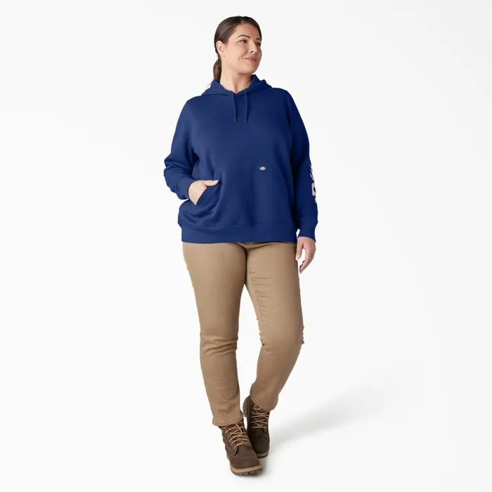 Women039s Plus Water Repellent Sleeve Logo Hoodie Surf Blue Surf Blue fl Women Dickies Hoodies and Sweatshirts Women039s Plus Water Repellent Sleeve Logo Hoodie Surf Blue Surf Blue fl Women Dickies Hoodies and Sweatshirts