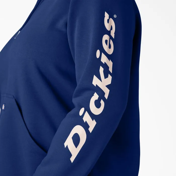 Women039s Plus Water Repellent Sleeve Logo Hoodie Surf Blue Surf Blue fl Women Dickies Hoodies and Sweatshirts Women039s Plus Water Repellent Sleeve Logo Hoodie Surf Blue Surf Blue fl Women Dickies Hoodies and Sweatshirts