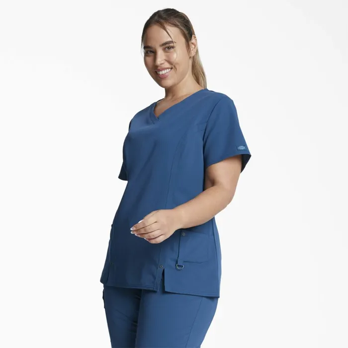 Women039s Xtreme Stretch VNeck Scrub Top Caribbean Blue Caribbean Blue crb Women Dickies Scrubs Women039s Xtreme Stretch VNeck Scrub Top Caribbean Blue Caribbean Blue crb Women Dickies Scrubs