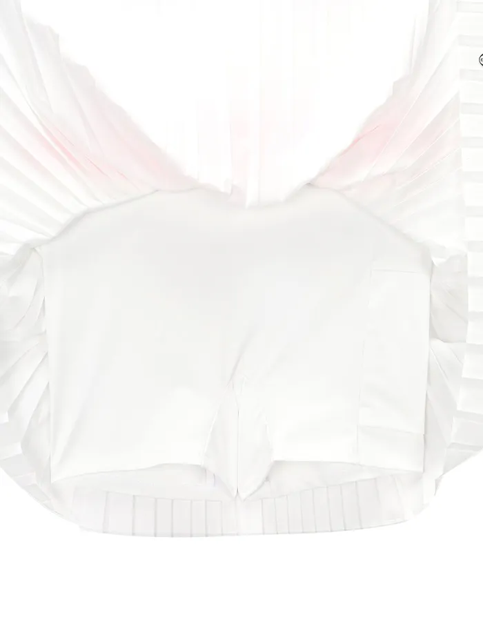 Women Athleisure Sergio Tacchini Essential Woven Pleats Skirt Off White