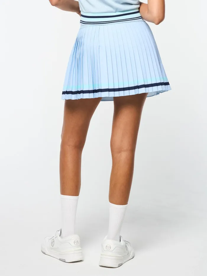 Women Athleisure Sergio Tacchini Noale Tennis Wrap Skirt Celestial Blue