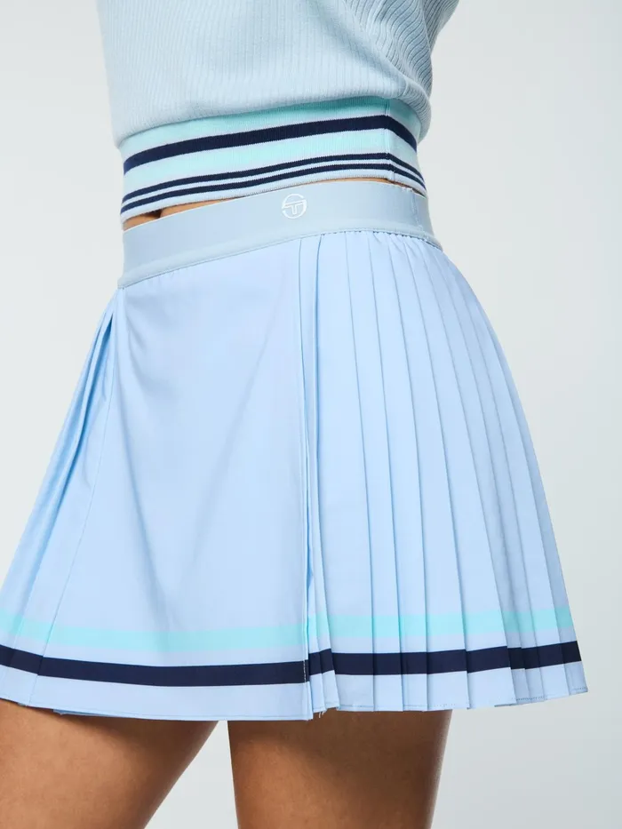 Women Athleisure Sergio Tacchini Noale Tennis Wrap Skirt Celestial Blue