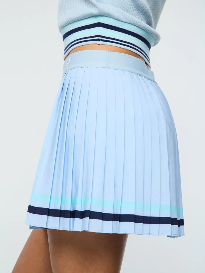 Women Athleisure Sergio Tacchini Noale Tennis Wrap Skirt Celestial Blue