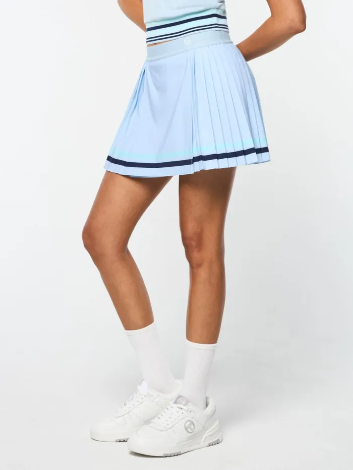 Women Athleisure Sergio Tacchini Noale Tennis Wrap Skirt Celestial Blue