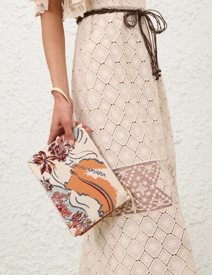 Women Bags Zimmermann Jacquard Pouch Nautical Map