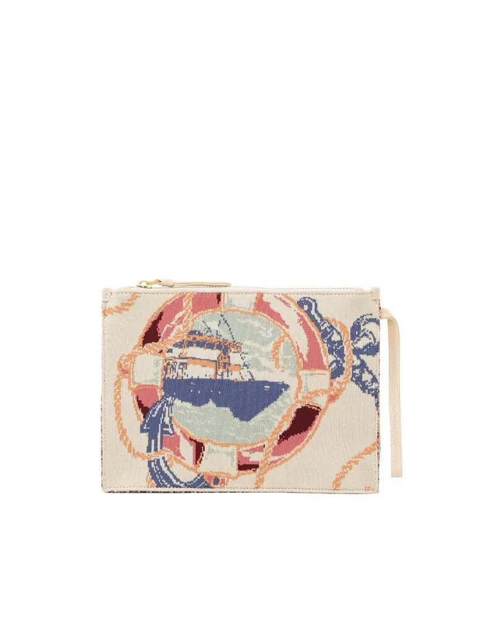 Women Bags Zimmermann Jacquard Pouch Nautical Map