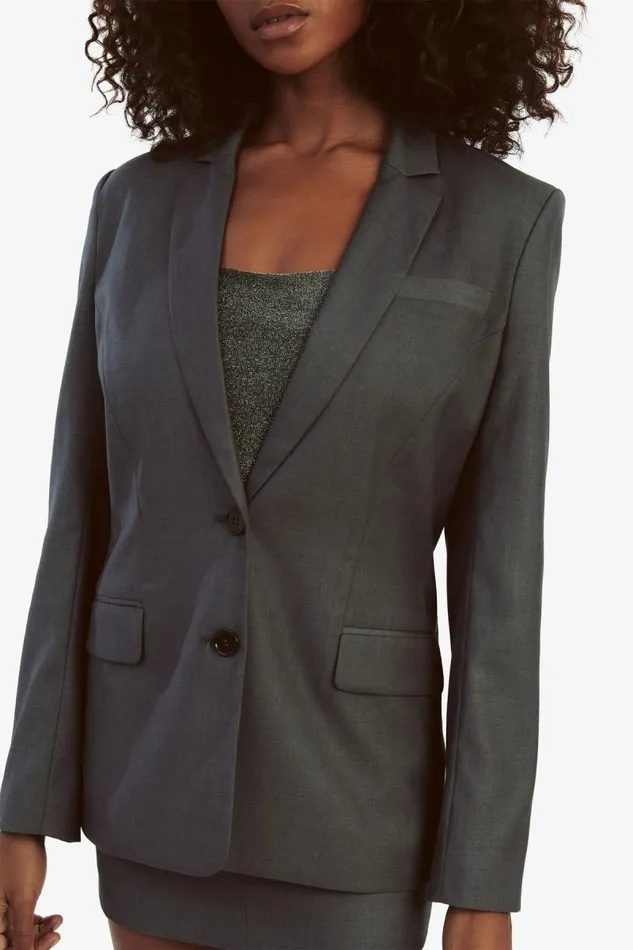 Women Bardot Blazers Maika Fitted Blazer In Dark Grey Women Bardot Blazers Maika Fitted Blazer In Dark Grey