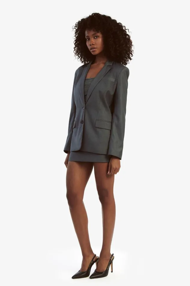 Women Bardot Blazers Maika Fitted Blazer In Dark Grey Women Bardot Blazers Maika Fitted Blazer In Dark Grey