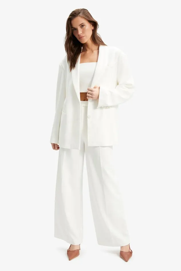 Women Bardot Blazers Malene Oversized Blazer In Orchid White Women Bardot Blazers Malene Oversized Blazer In Orchid White